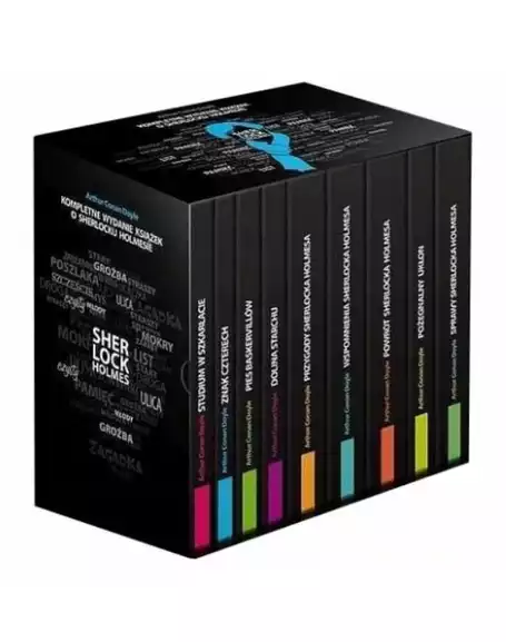 Kompletne 9-tomowe wydanie wszystkich książek o Sherlocku