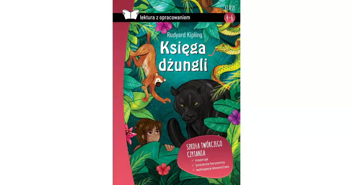 Księga dżungli z opracowaniem TW - Rudyard Kipling Księgarnia