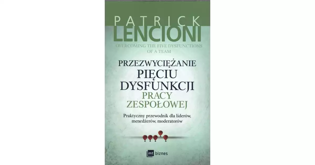 Pięć Dysfunkcji Pracy Zespołowej Streszczenie Przezwyciężanie pięciu dysfunkcji pracy zespołowej - Patrick Lencioni