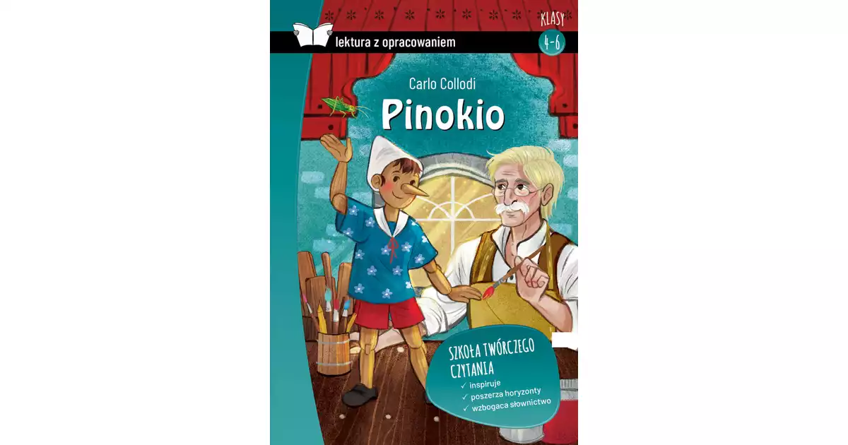 Pinokio Lektura Klasy 4 Tekst Pinokio z opracowaniem TW SBM - Carlo Collodi Księgarnia internetowa