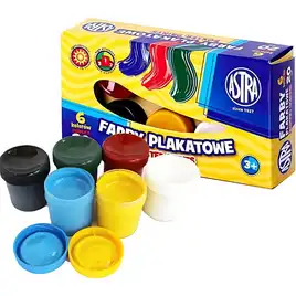 Astra Farby Plakatowe 6 Kolorów x 20ML